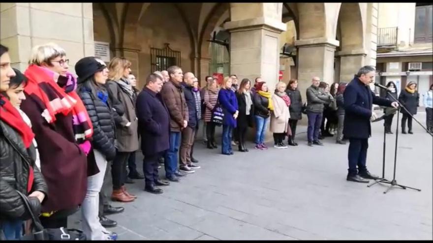 Concentració a Manresa contra els dos nous casos d'agressió sexual