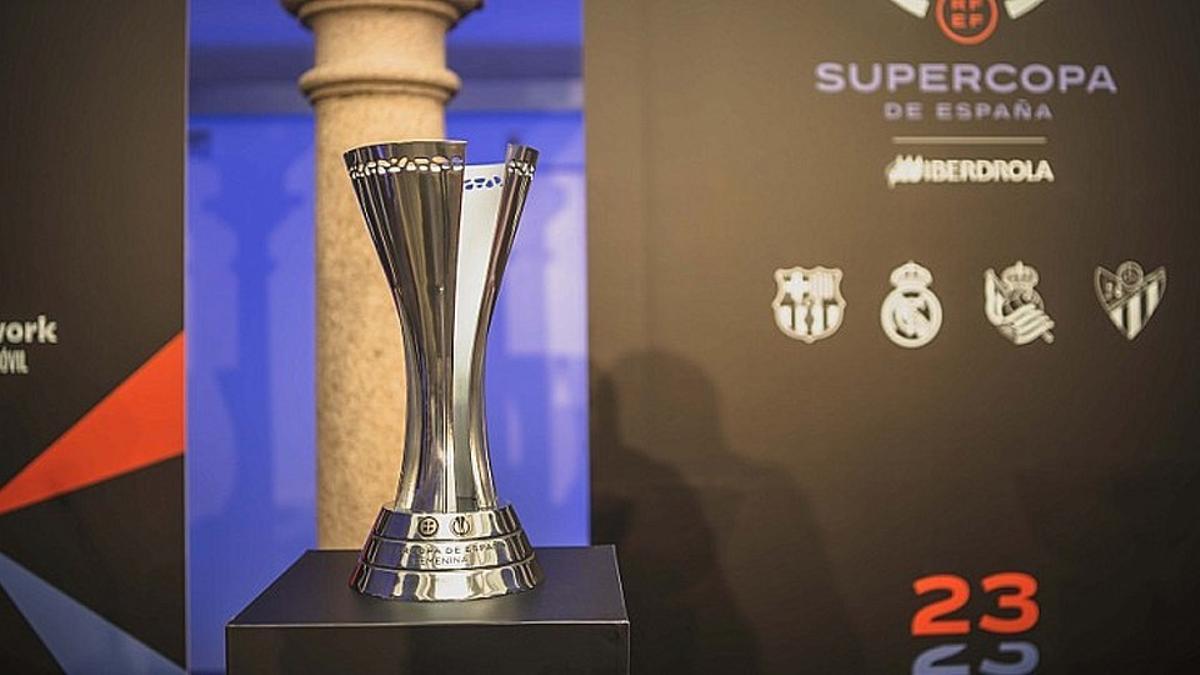 Cartel de la Supercopa de España de fútbol femenino 2023.