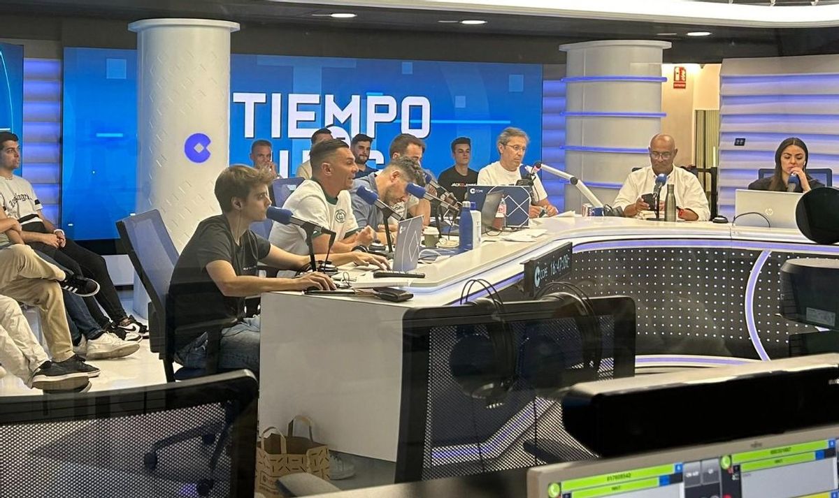 Estudio de 'Tiempo de Juego', de la COPE, en una jornada de Champions.