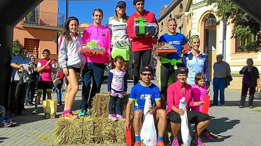 Primers classificats masculins i femenins al Cros del Traginer