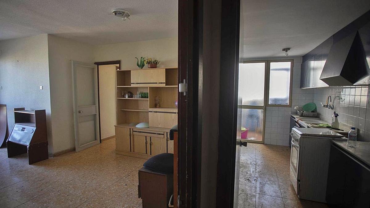 Interior de un piso destinado a vivienda social en el barrio de Malilla de València. | LEVANTE-EMV