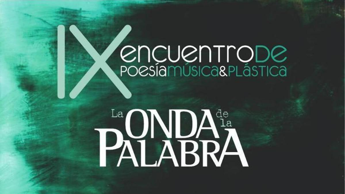 Cartel del el IX Encuentro de Poesía, Música y Plástica de Puente Genil.