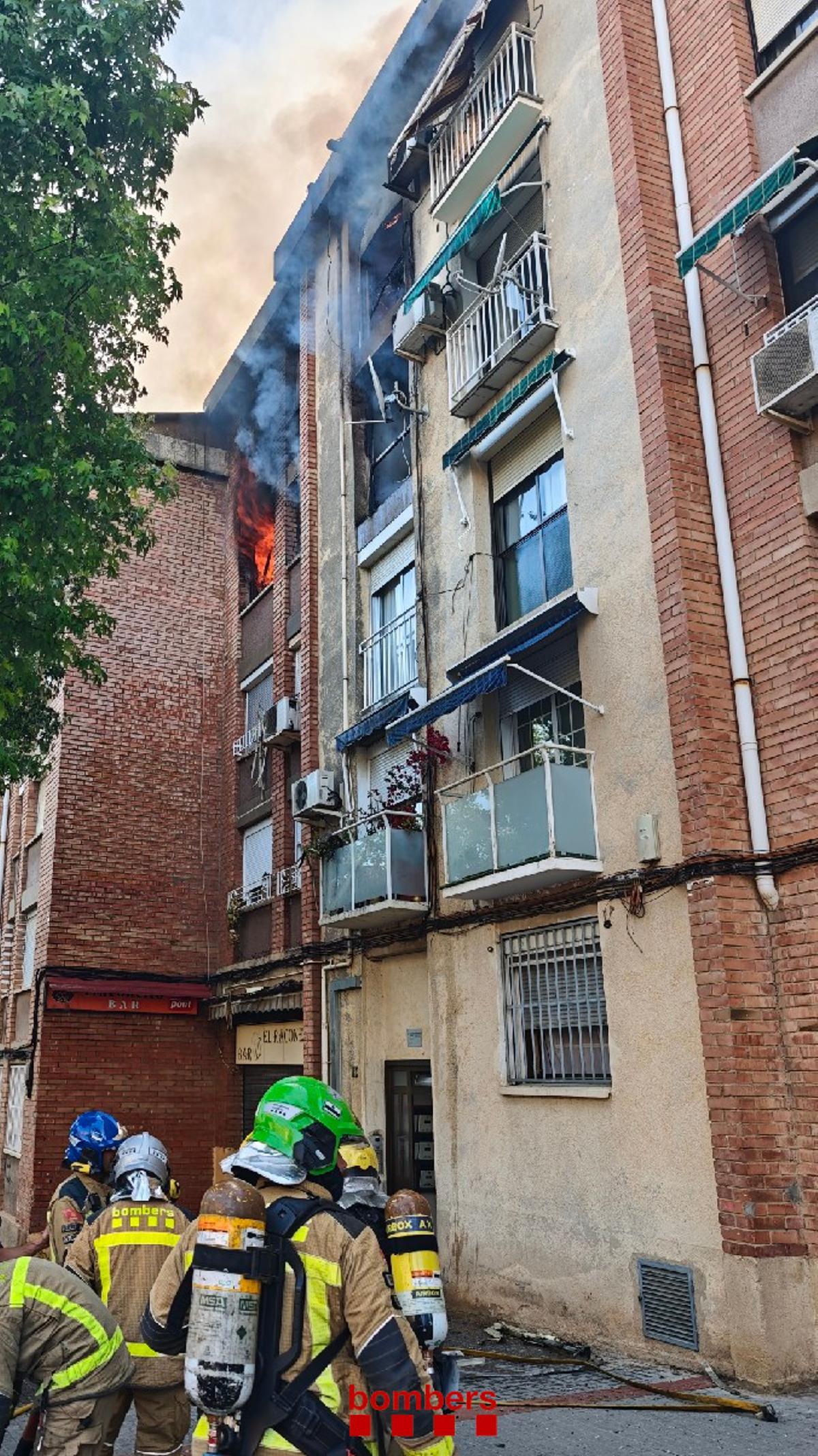 Edificio donde se produjo el incendio