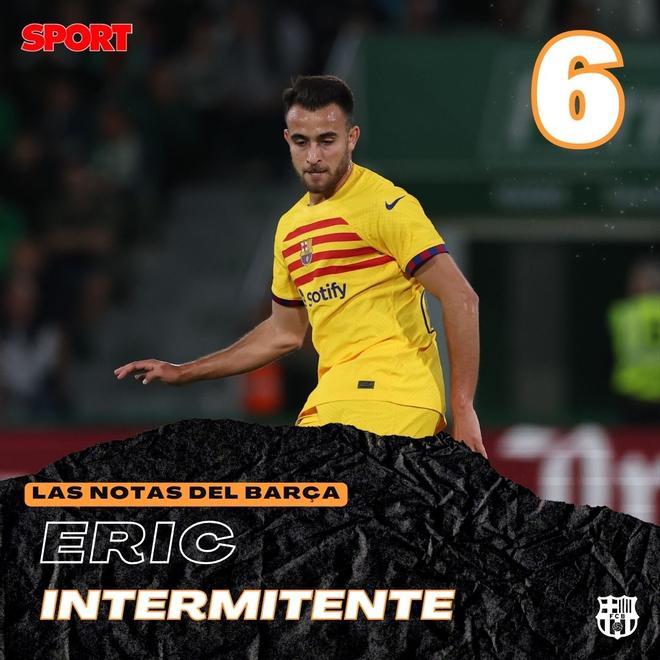 20 PJ | 1 G | 1.241 MIN | El canterano empezó la temporada como titular, pero con el paso de los partidos su participación fue descendiendo. Xavi lo probó como pivote defensivo en Elche, superando la prueba satisfactoriamente.