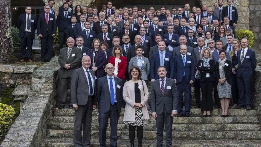 Foto de familia con los participantes del evento, en A Toxa. // EFCA