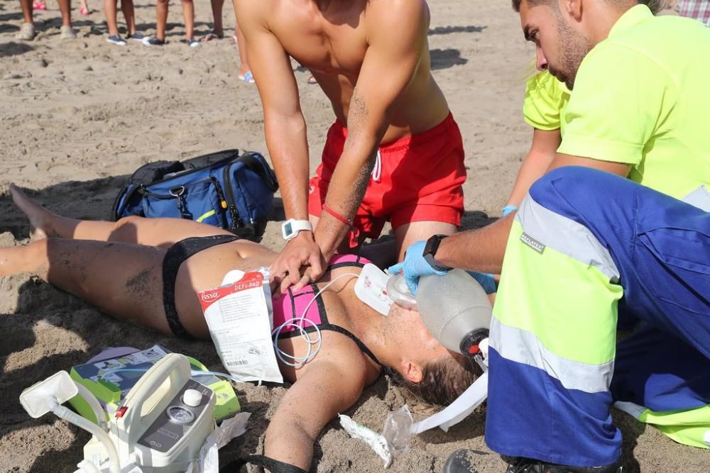 Simulacro de rescate en Cabo de Palos