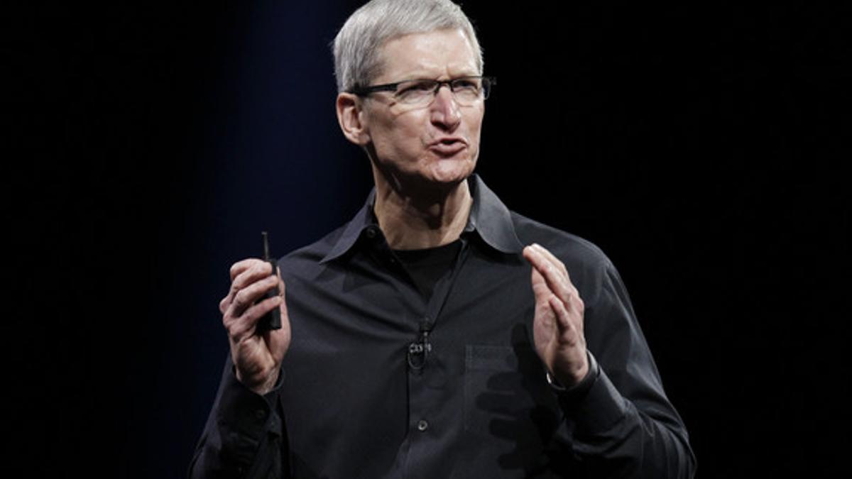 Tim Cook, durante una presentación de Apple, el pasado junio en San Francisco.