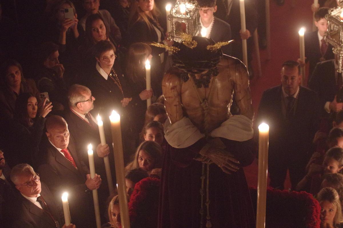 Traslado del Cristo de Humildad en la Victoria en 2024.