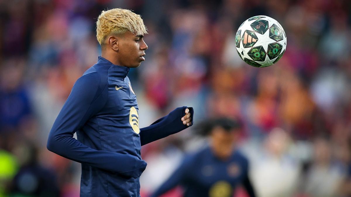 ¡Solo fue un susto! Así se retiró Lamine Yamal del calentamiento previo a la semifinal