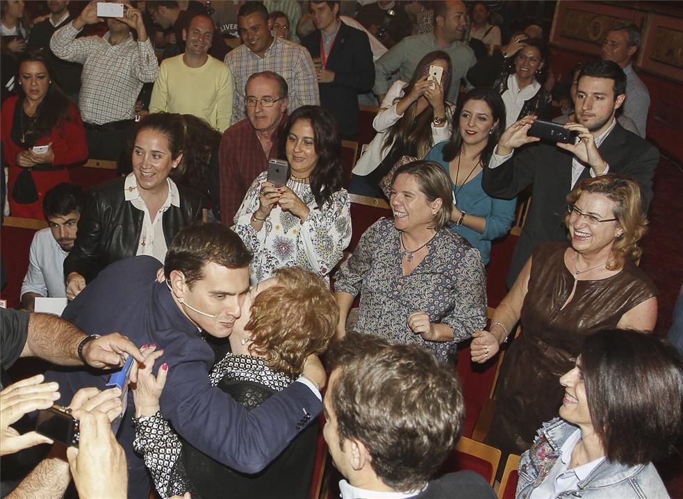 Visita de Albert Rivera a Extremadura