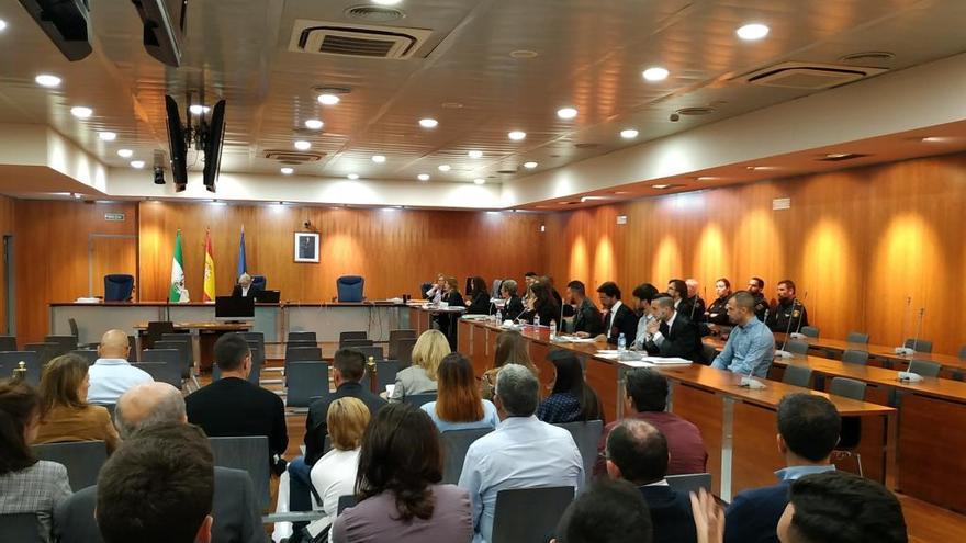 Imagen del juicio por la muerte de un joven que medió en una pelea en Málaga en 2017