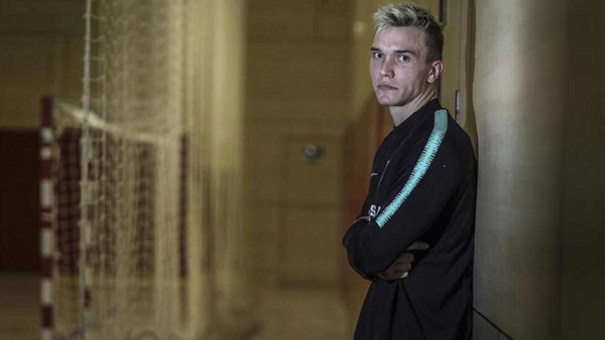 Lasse Andersson, en la Ciutat Esportiva con SPORT