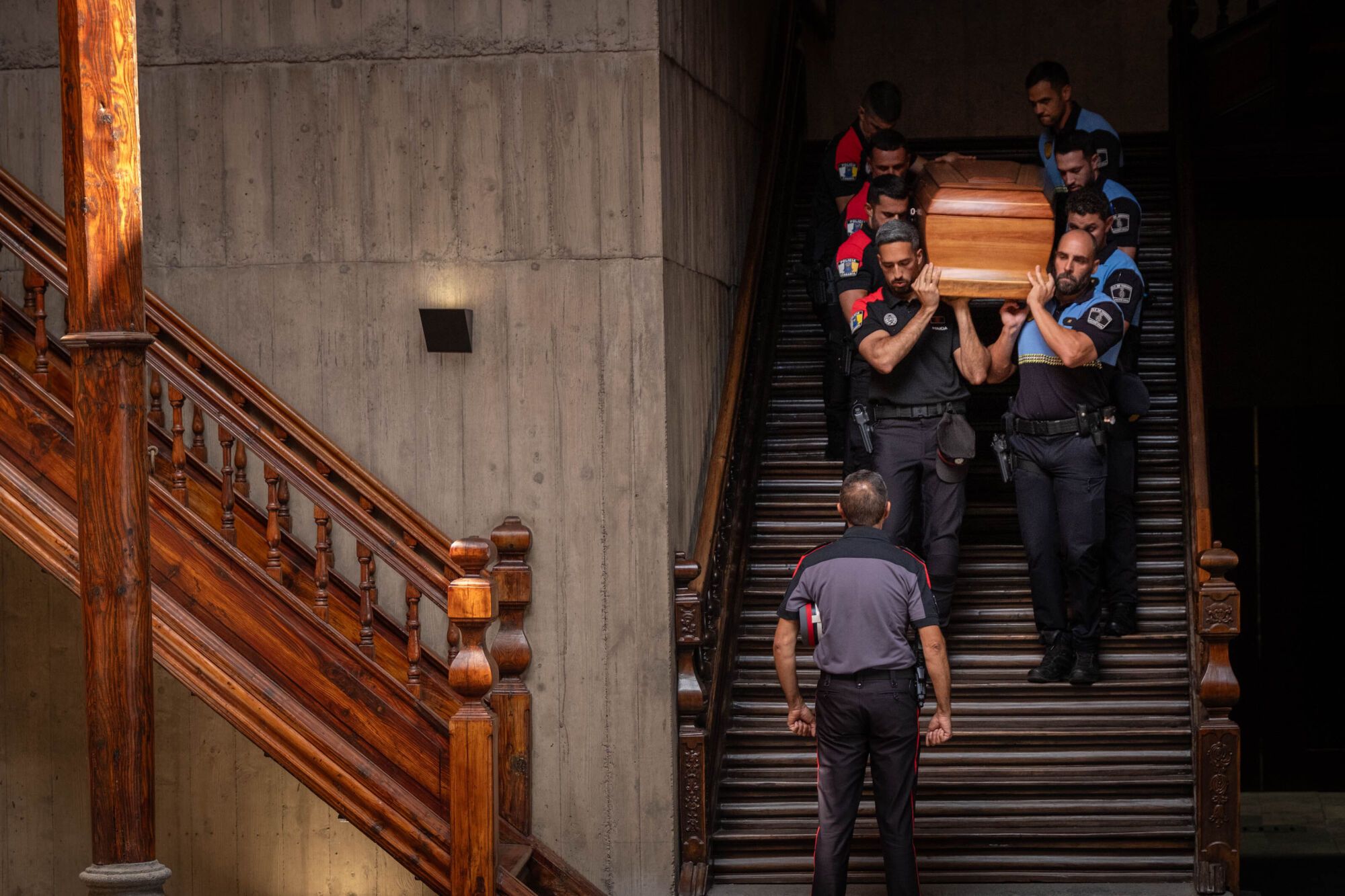Funeral de Manuel Hermoso en Santa Cruz de Tenerife.