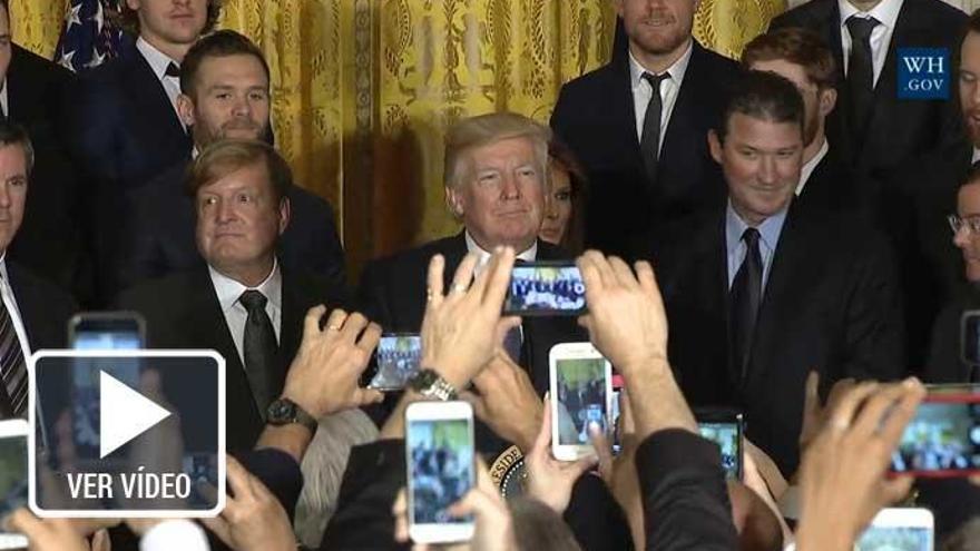Donald Trump, durante una comparecencia.