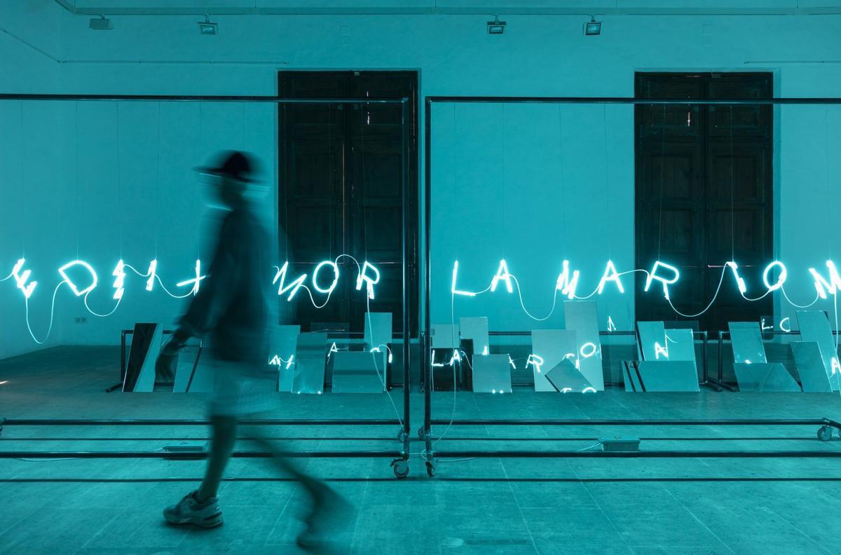 Foto instal·lació ‘Te deix, amor, la mar com a penyora’.