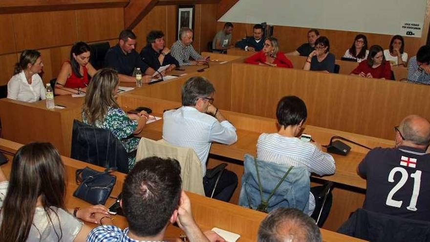 Un momento del pleno celebrado, ayer, en A Estrada // Bernabé/Juan Carlos Asorey