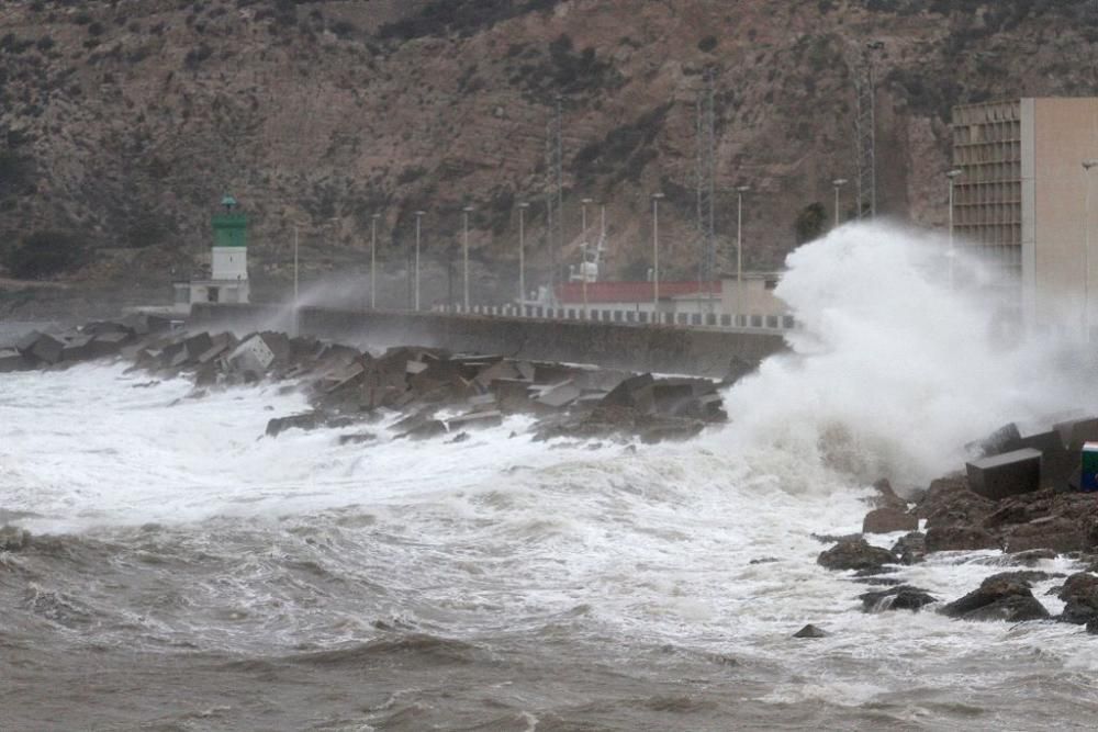 La borrasca Ana, a su paso por Cartagena