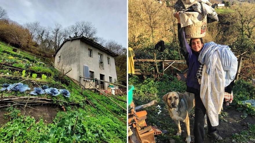 María, la treintañera que dejó Oviedo para vivir sola en medio del bosque en una casa abandonada que le costó 6.000 euros: "No tenía ni baño; hice uno seco, en el que las necesidades van a un depósito y el tiempo hace su trabajo"