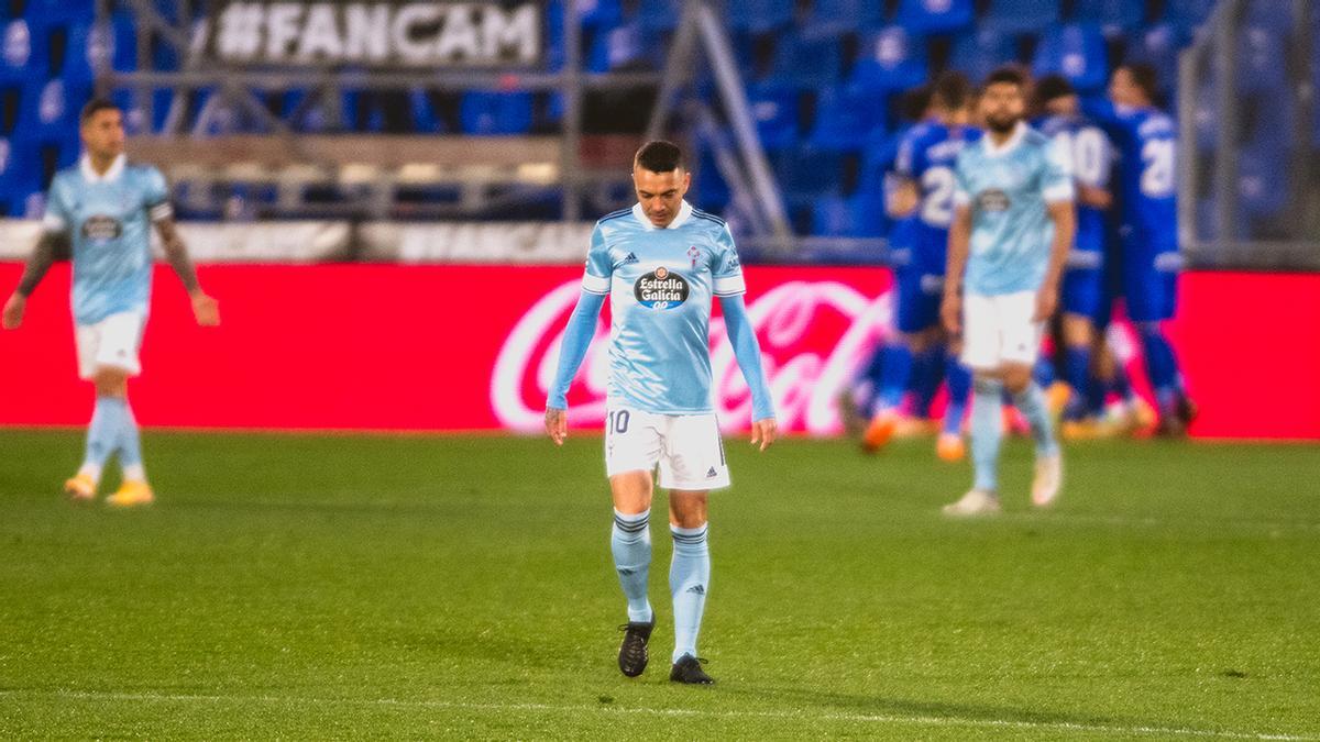 Iago Aspas en el Getafe - Celta