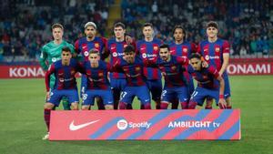 El once titular del FC Barcelona contra el Valencia