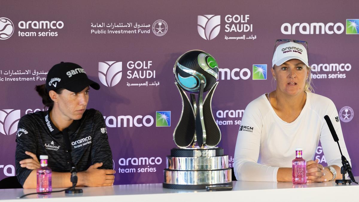 Carlota Ciganda y Anna Nordqvist, dos de las estrellas europeas en el Aramco Team Series en Sotogrande