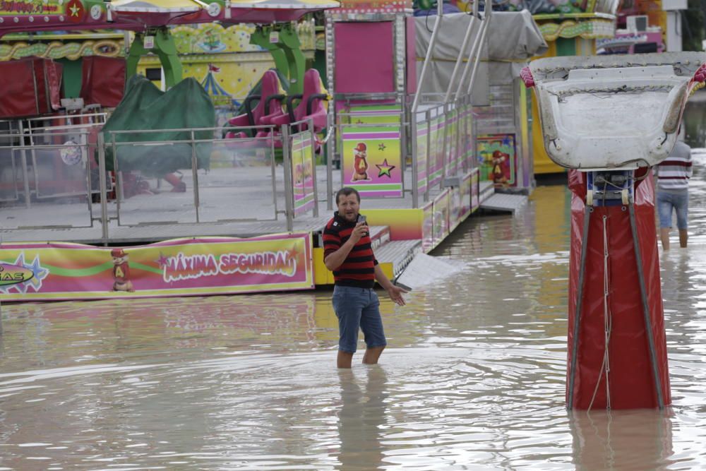 Así ha quedado la feria de La Fica tras la gota fría