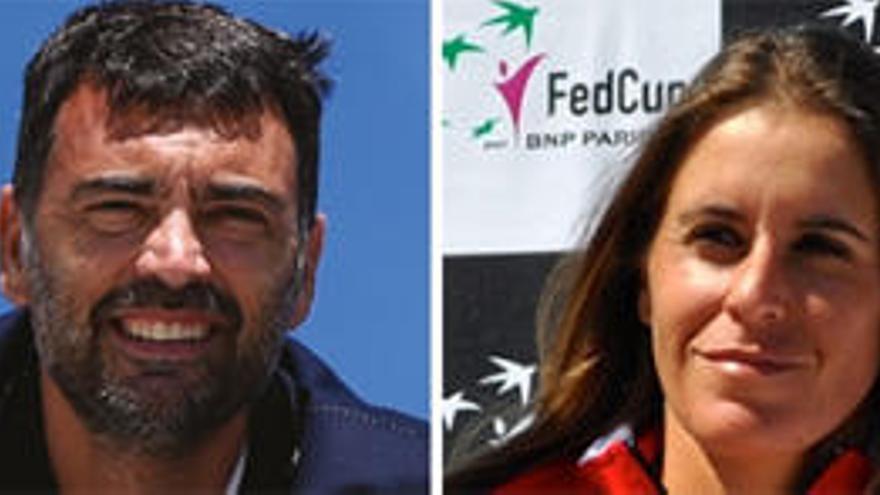 Sergi Bruguera y Anabel Medina, capitanes de Copa Davis y Copa Federación