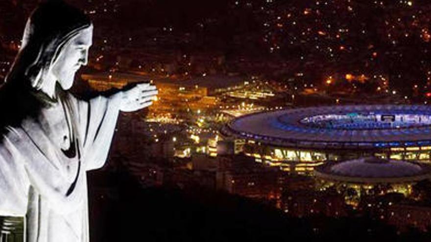 El Cristo Redentor domina la vista de Maracaná.