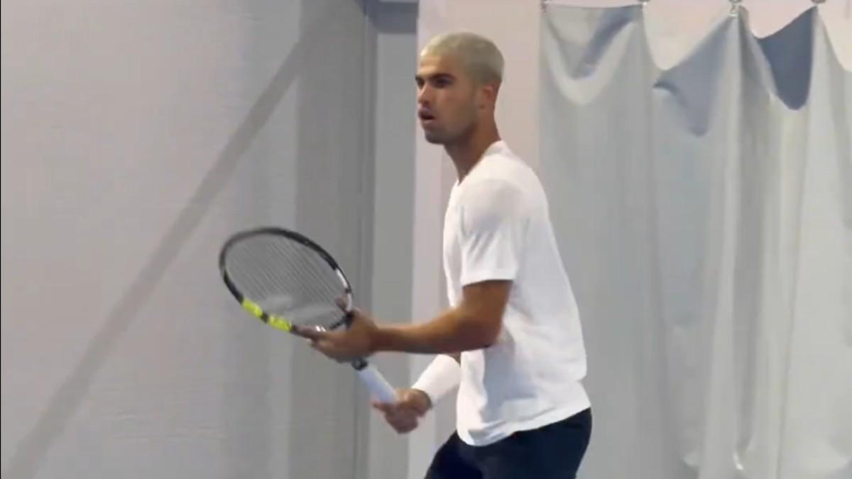 Carlos Alcaraz, preparando la Laver Cup