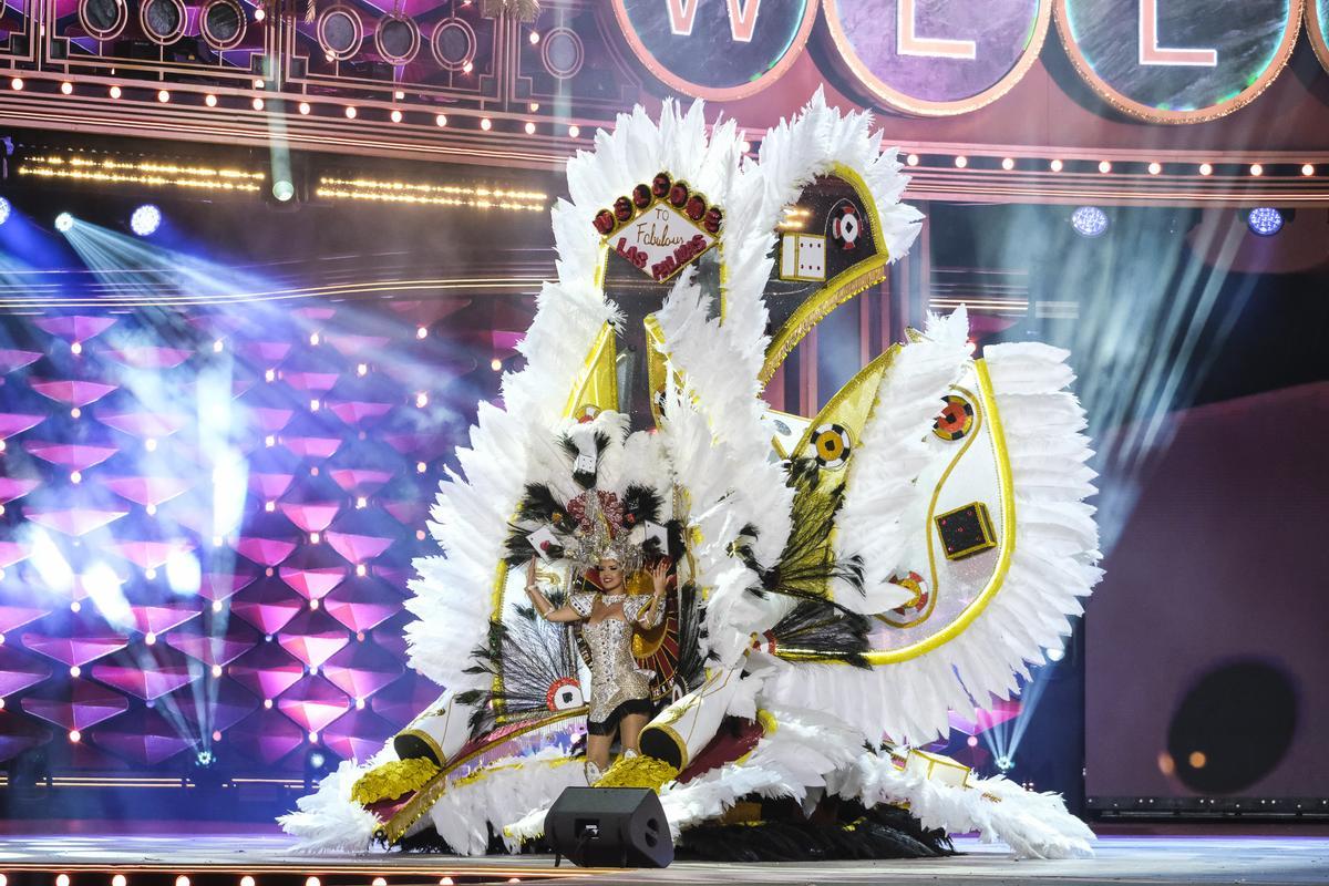 La fantasía 'Tiqué diosa de la fortuna visita Las Palmas. Lo que se queda en las Palmas se queda en Las Palmas', diseño de Willy Jorge.