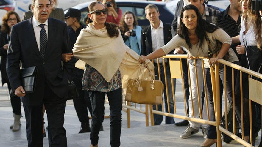 Isabel Pantoja, en una de sus múltiples visitas a la Ciudad de la Justicia, durante el juicio del caso Malaya.