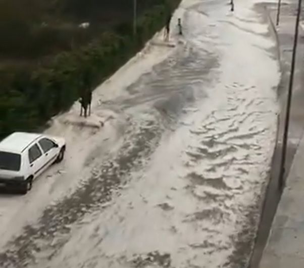 Las fotos de la espectacular granizada en Castelló