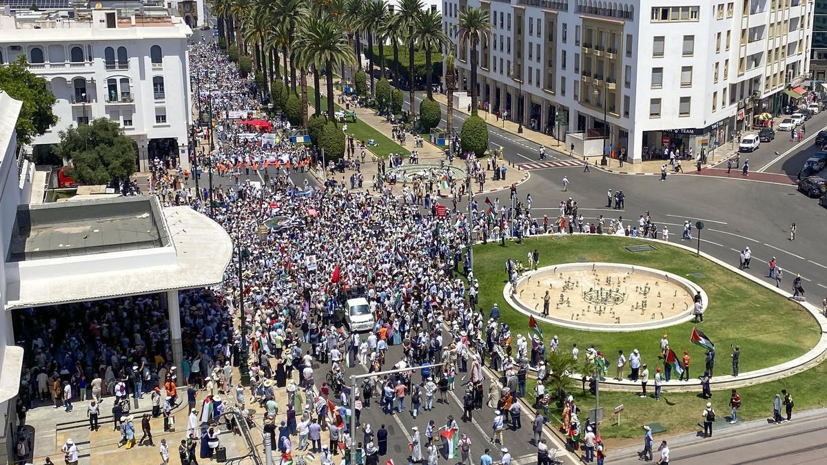 Rabat sale a la calle en apoyo del líder de Hamas asesinado por Israel