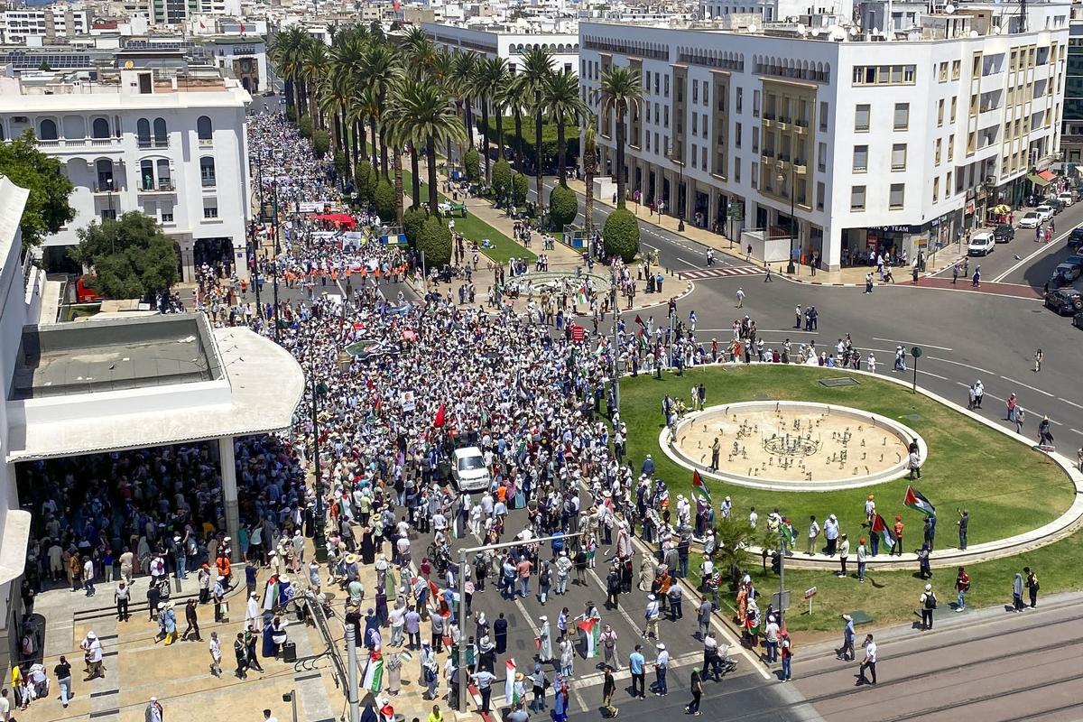 Rabat sale a la calle en apoyo del líder de Hamas asesinado por Israel