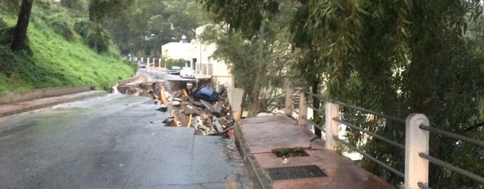 Socavón en Cerrado de Calderón