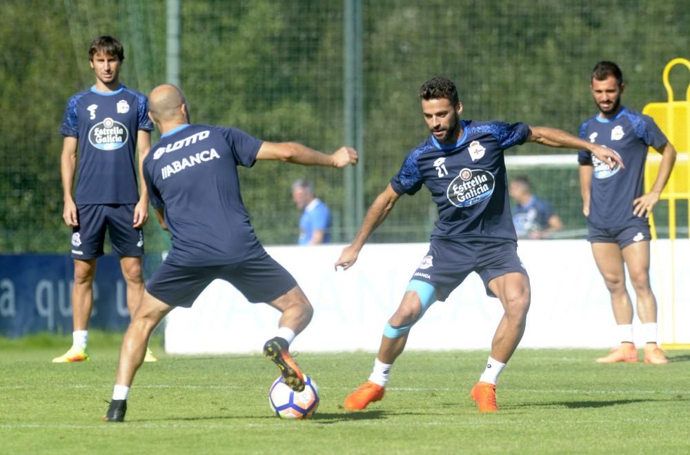 Cuarto entrenamiento de la semana - El domingo, el Dépor recibe al Athletic en Riazor.