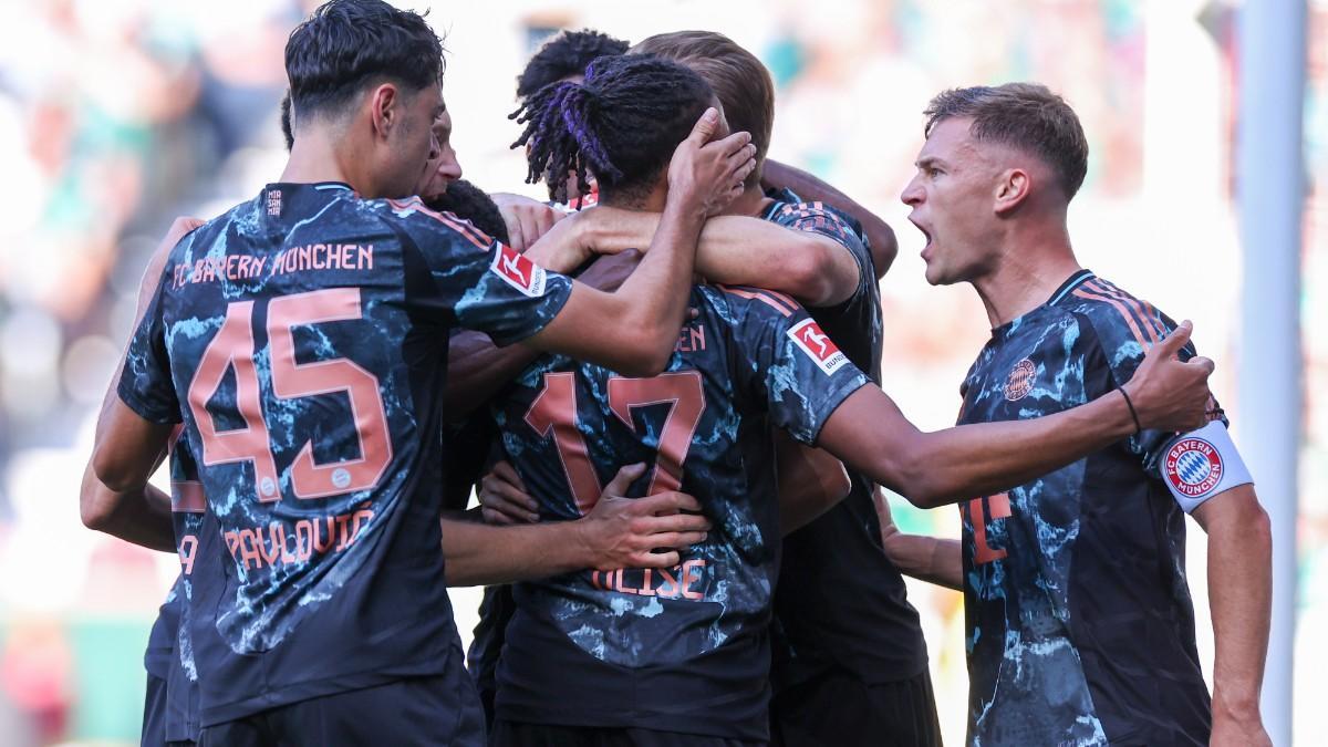 Los jugadores del Bayern celebran un gol