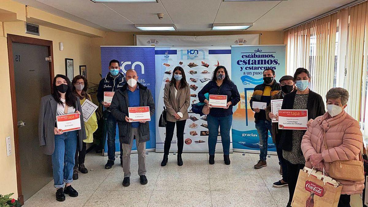 La ceremonia de entrega de premios de la Semana de la Tapa, en la sede de la Ucayc.