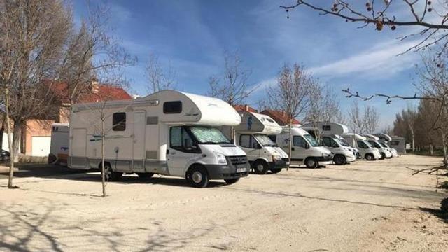 Belchite estrena un párking de autocaravanas