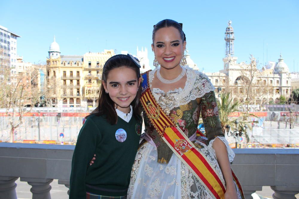 ... pues es Cristina Luján, la fallera mayor infantil del Barrio de San José de 2018 que compartió el reinado con Marina.