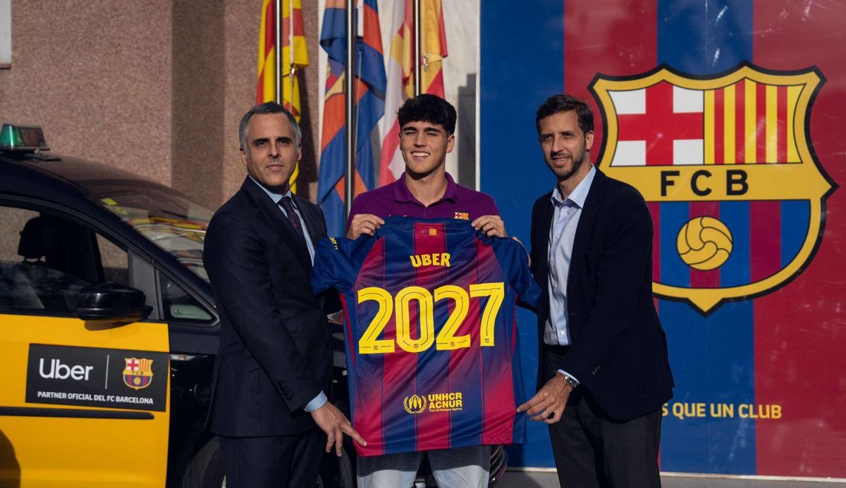 El Barça presenta el patrocini d’Uber El Barça presenta el patrocini d’Uber