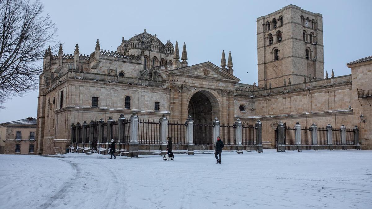 GALERÍA | Borrasca Filomena en Zamora, las imágenes del temporal