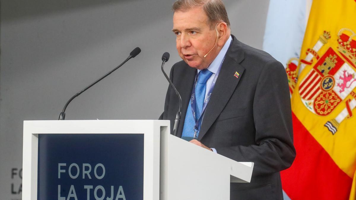 Edmundo González, durante el Foro La Toja este viernes