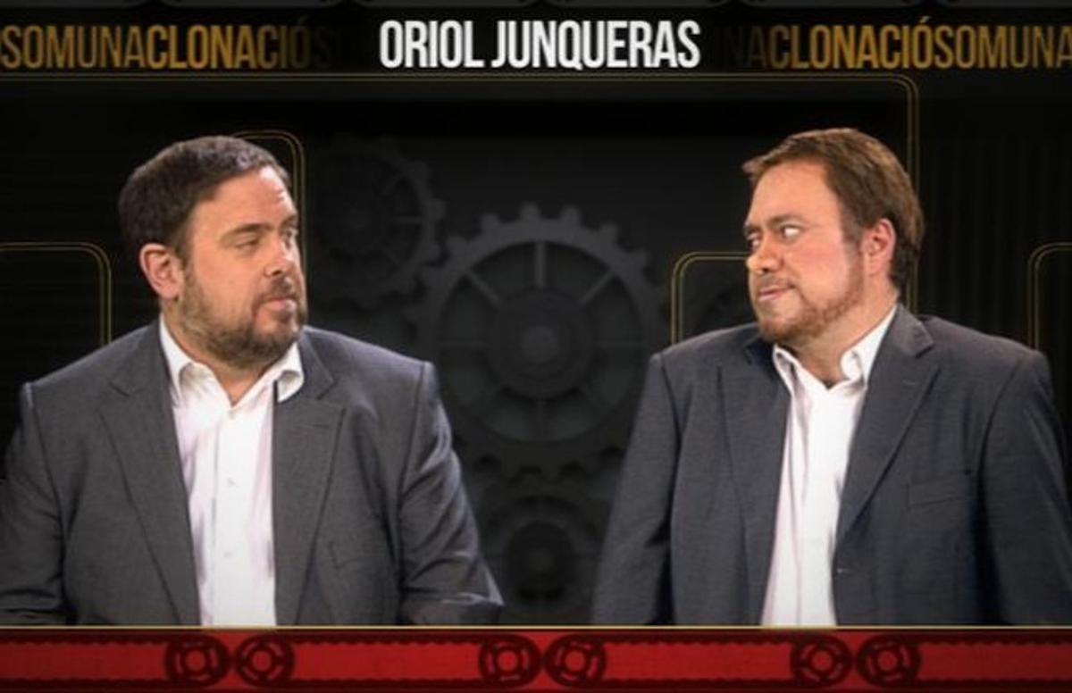 Oriol Junqueras i Cesc Casanovas, cara a cara, a ’Polònia’.