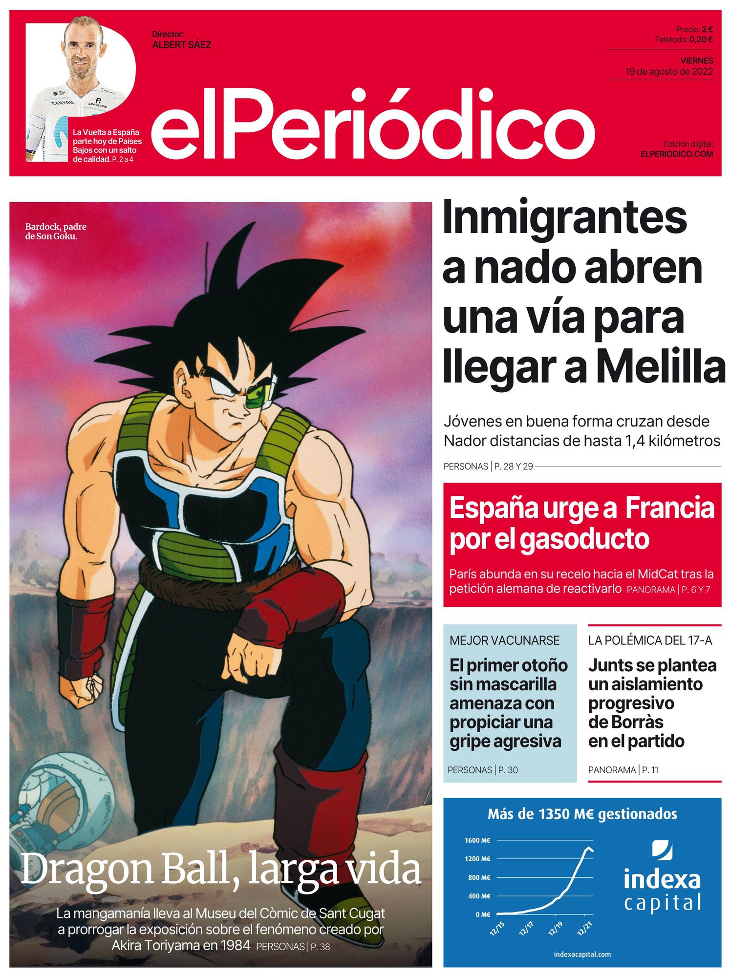 La portada de EL PERIÓDICO del 19 de agosto