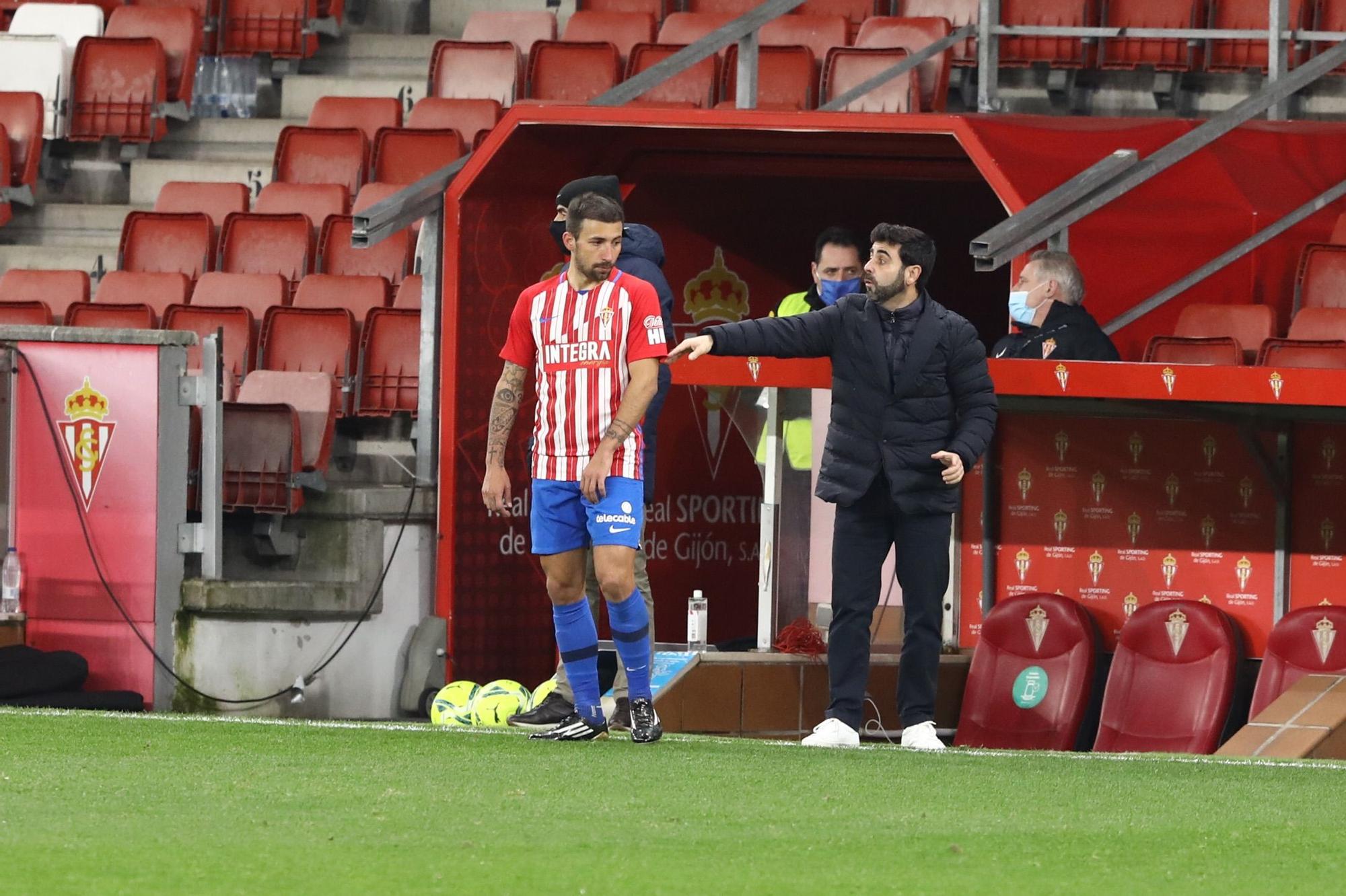 El Sporting-Fuenlabrada, en imágenes