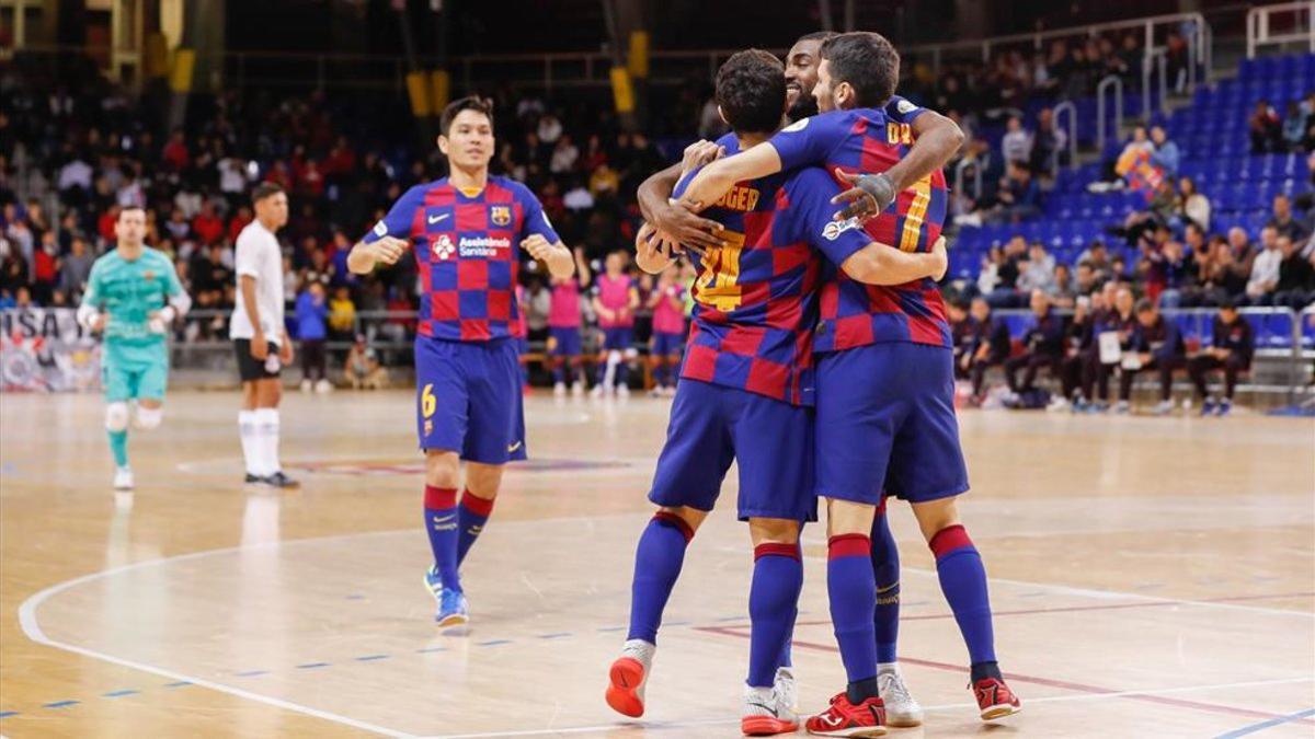 El Barça derrotó al Corinthians en el Palau