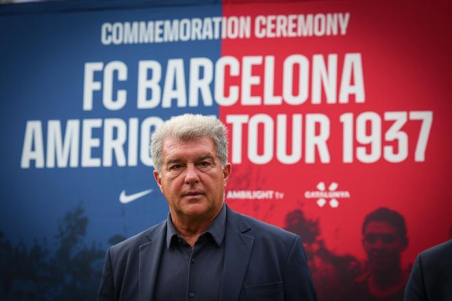 Acto de commemoración en Brooklyn de la gira americana del FC Barcelona el año 1937, en imágenes.