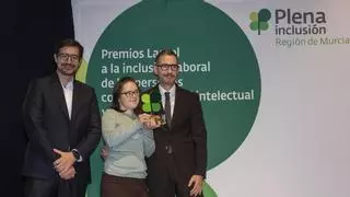 Solo un 23% de las personas con discapacidad intelectual tienen un empleo remunerado: Plena Inclusión premia a las empresas de la Región que sí cuentan con ellas