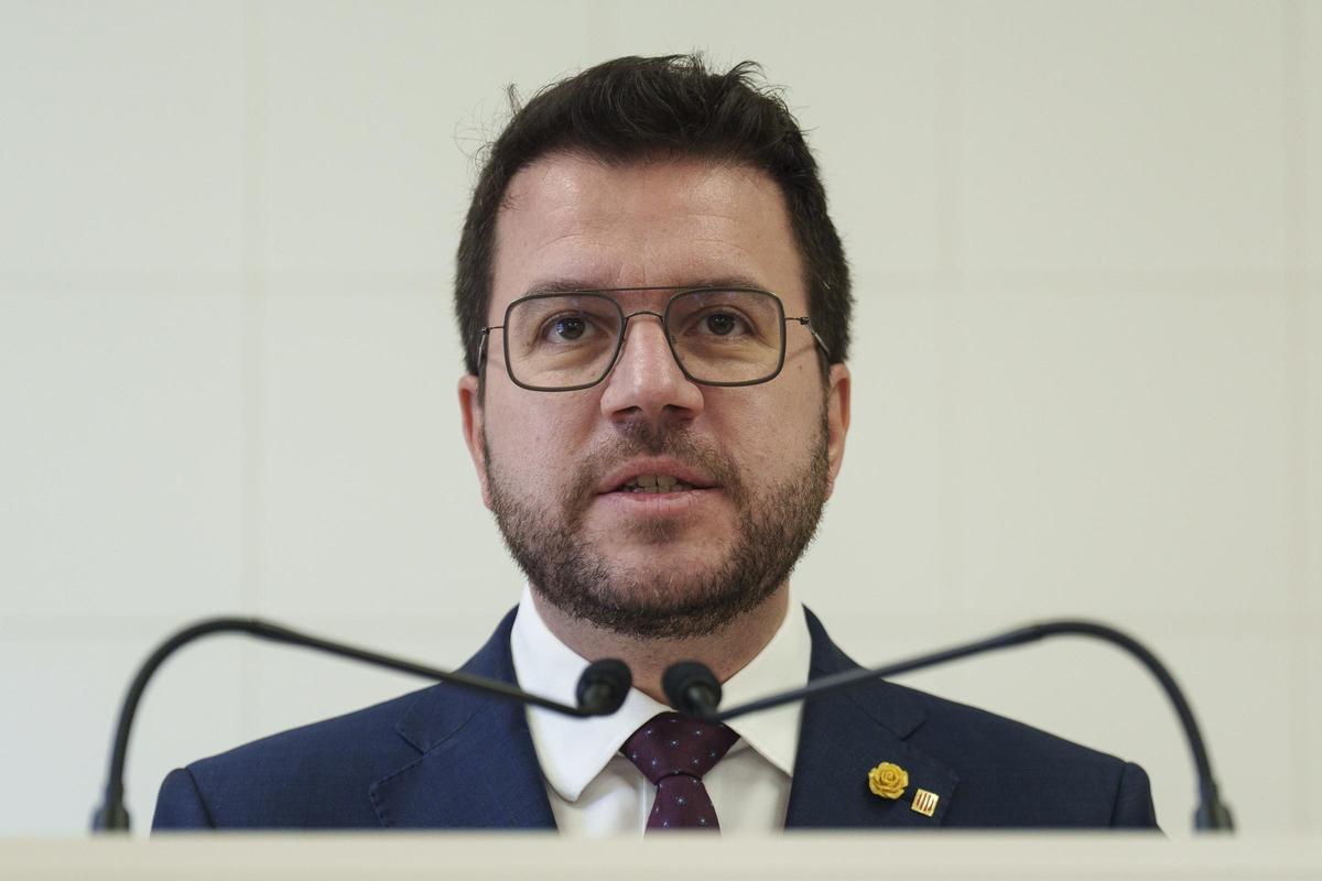 El presidente de la Generalitat, Pere Aragonès.